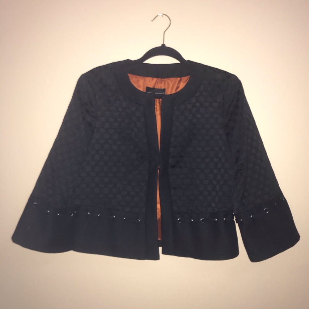 ⚡️Laudrew Black 3/4 Sleeve Blazer Jacket Size 8/10